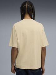 Puma Yellow WARDROBE ESS Mens Boxy T-Shirt - Image 4 of 4