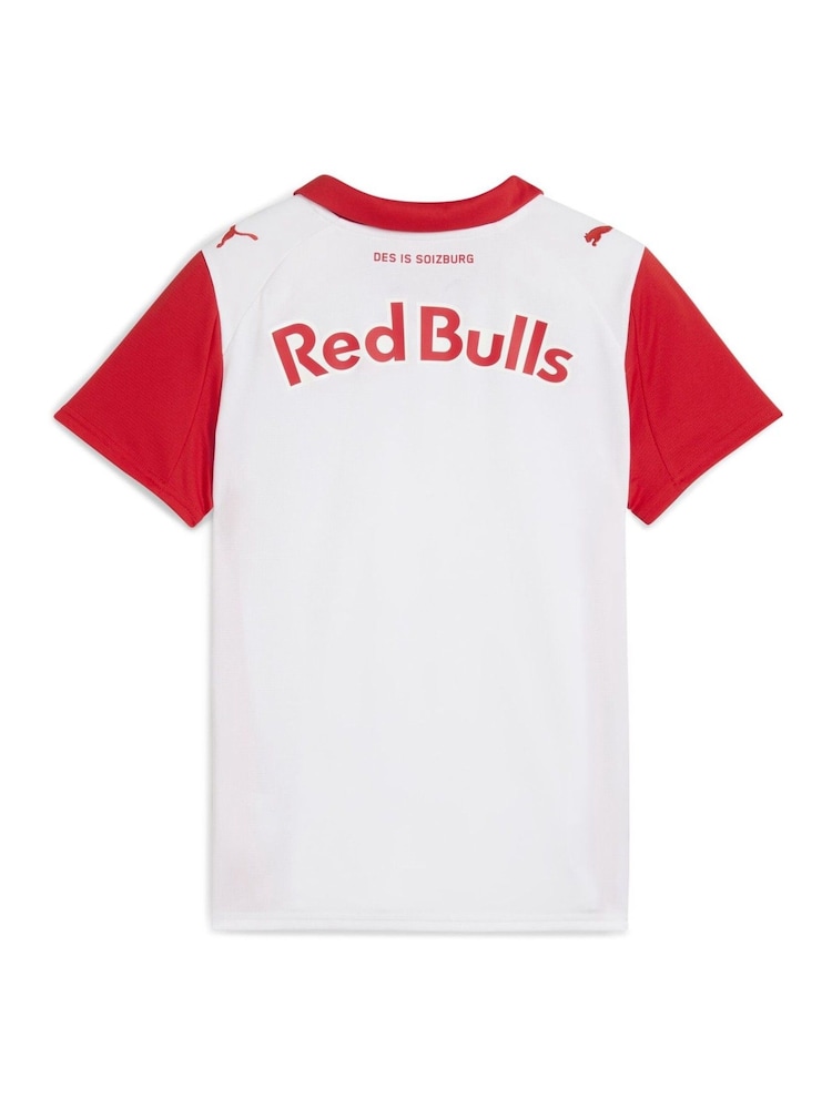 Puma White FC Red Bull Salzburg 25/26 Youth Boys Home Jersey - Image 4 of 4 Puma White FC Red Bull Salzburg 25/26 Youth Boys Home Jersey - Image 4 of 4