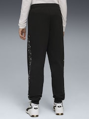 Puma Black Essentials Graphic Animal Youth Girls High Waist Sweatpants - Image 2 of 5