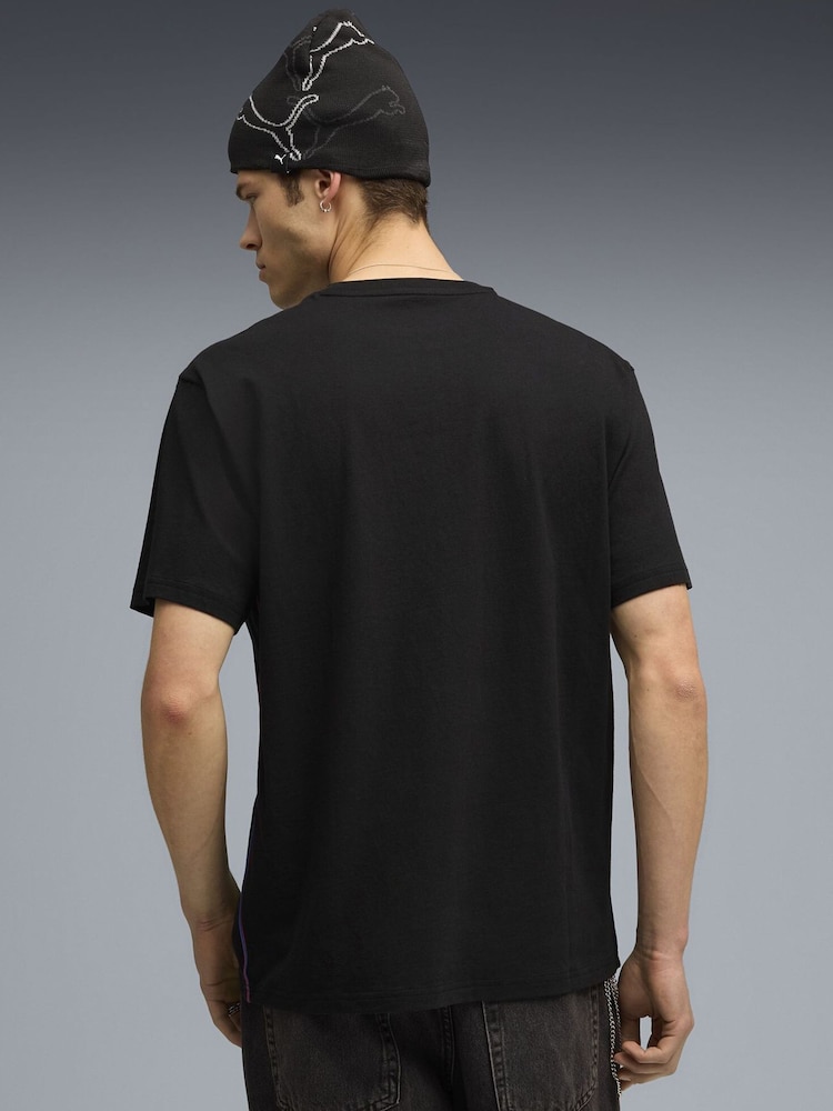 Puma Black BMW M Motorsport Essentials Mens Logo T-Shirt - Image 2 of 5 Puma Black BMW M Motorsport Essentials Mens Logo T-Shirt - Image 2 of 5