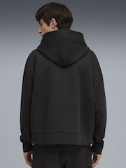 Puma Black Wardrobe Essentials Mens Boxy Full-Zip Hoodie - Image 2 of 5