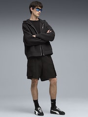 Puma Black Wardrobe Essentials Mens Boxy Full-Zip Hoodie - Image 3 of 5
