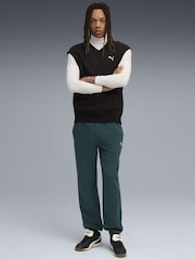 Puma Green Wardrobe Essentials Mens Relaxed Sweatpants - Image 1 of 5