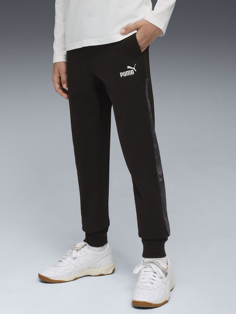 Puma Black Essentials Youth Boys Camo Sweatpants - Image 1 of 5