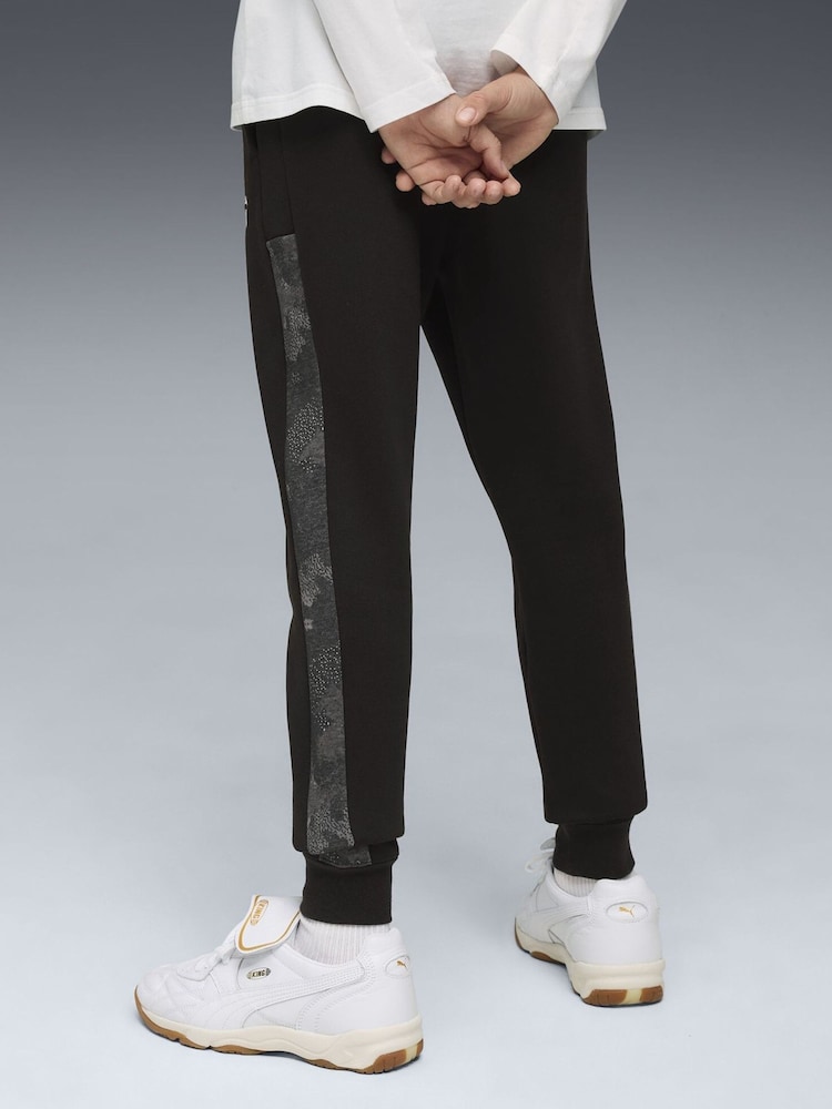 Puma Black Essentials Youth Boys Camo Sweatpants - Image 2 of 5