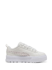 Puma Cream Mayze Wild Girls Sneakers - Image 1 of 6