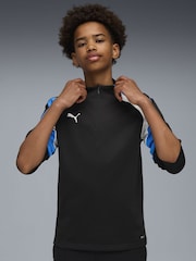 Puma Black Individual LIGA Youth Quarter-Zip Top Sweatshirt - Image 1 of 6