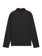 Puma Black Individual LIGA Youth Quarter-Zip Top Sweatshirt - Image 6 of 6