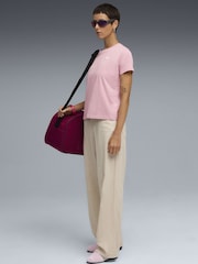 Puma Pink Wardrobe Essentials Womens Comfort T-Shirt - Image 3 of 5