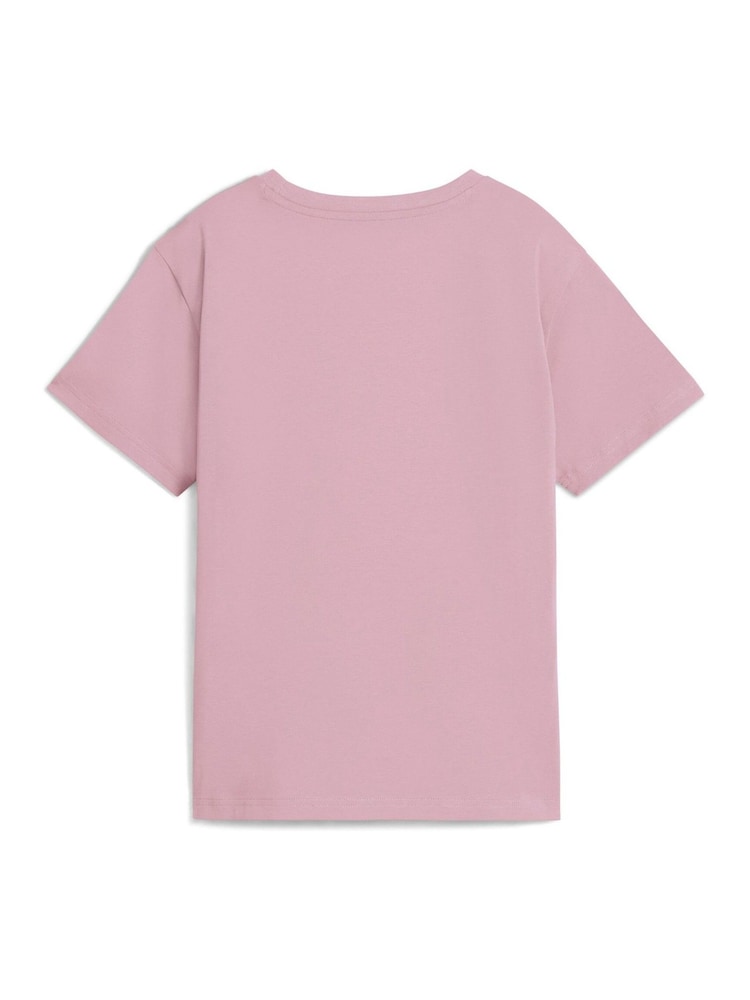 Puma Pink Wardrobe Essentials Womens Comfort T-Shirt - Image 5 of 5