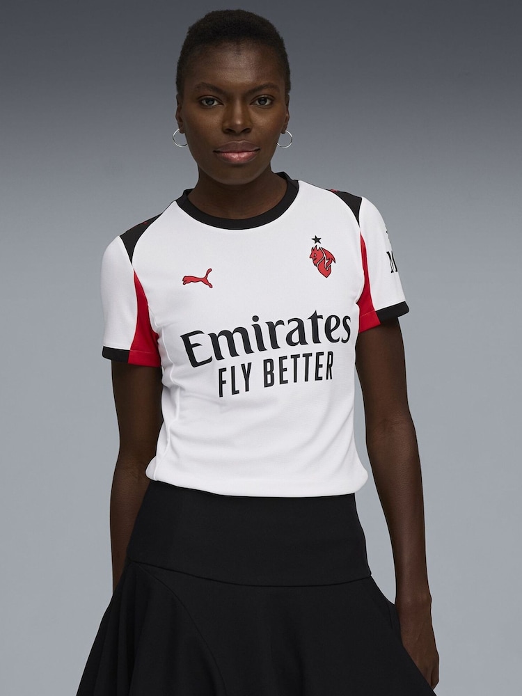 Puma White AC Milan 25/26 Womens Away Jersey - Image 1 of 7