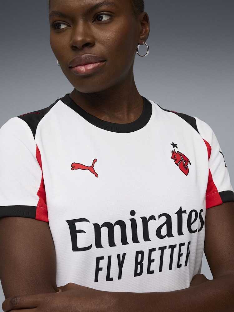 Puma White AC Milan 25/26 Womens Away Jersey - Image 2 of 7