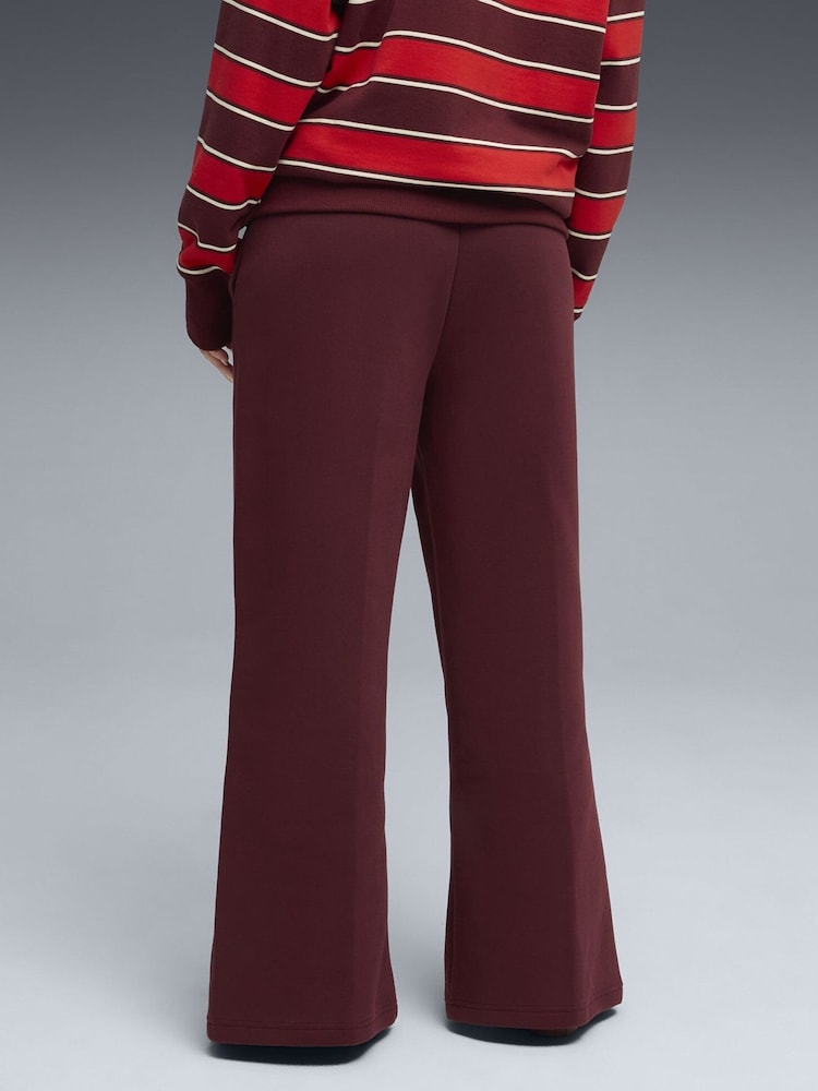 Puma Red Wardrobe Essentials Womens Relaxed Trousers - Image 2 of 5 Puma Red Wardrobe Essentials Womens Relaxed Trousers - Image 2 of 5