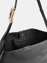 Whistles Black Mabel Buckle Detail Tote Bag - Image 5 of 5