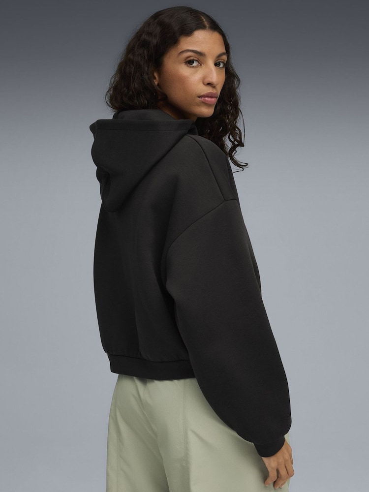 Puma Black Wardrobe Essentials Womens Oversized Hoodie - Image 2 of 5 Puma Black Wardrobe Essentials Womens Oversized Hoodie - Image 2 of 5