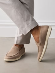 Grey Suede Loafers - Image 1 of 2