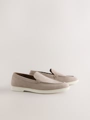 Grey Suede Loafers - Image 3 of 7