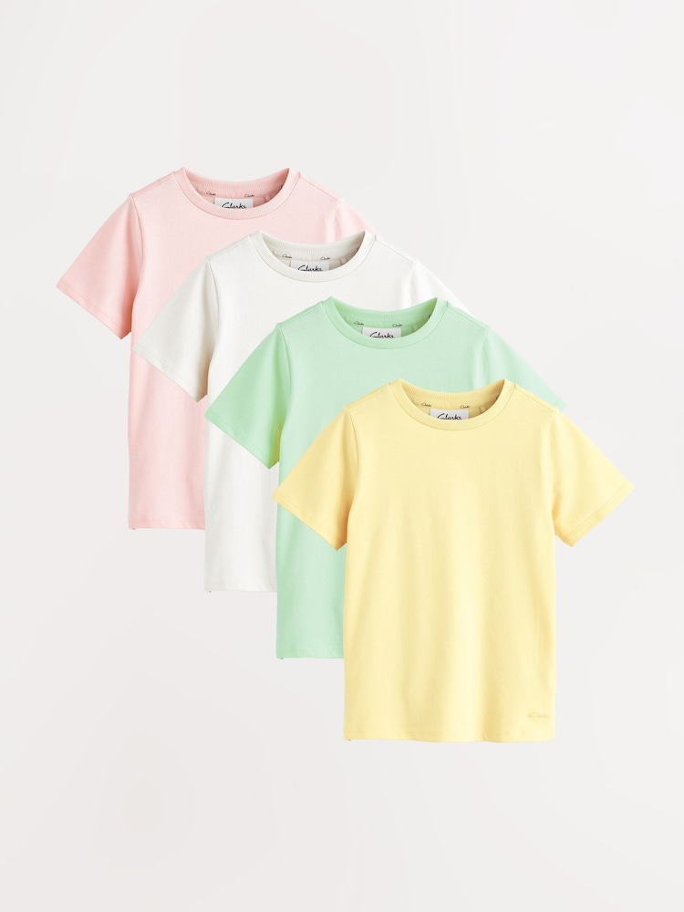 Clarks Multi 4 Pack T-Shirts - Image 1 of 1