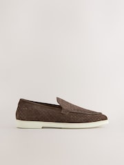 Brown Suede Loafers - Image 4 of 9