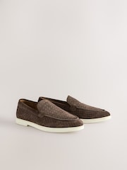 Brown Suede Loafers - Image 5 of 9