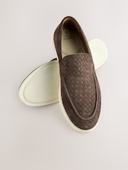 Brown Suede Loafers - Image 6 of 9