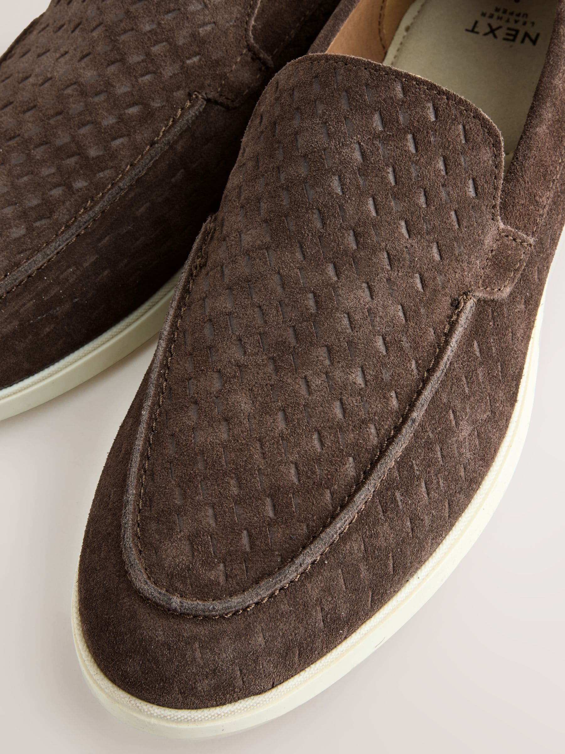 Buy Brown Suede Loafers from Next USA