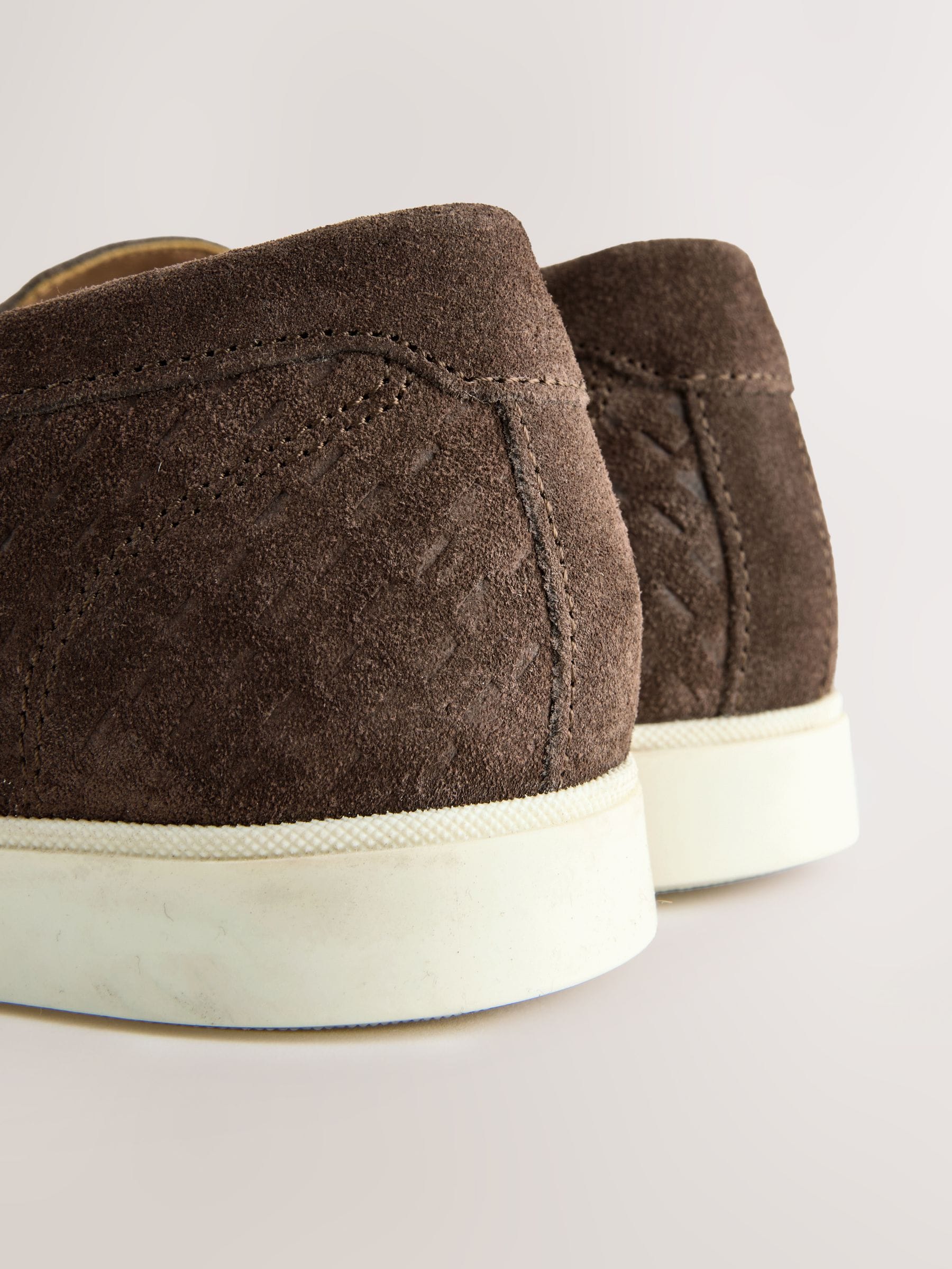 Buy Brown Suede Loafers from Next USA