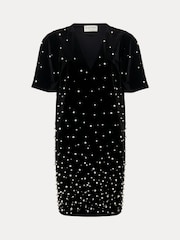 Phase Eight Black Pennie Velvet Dress - Image 1 of 1