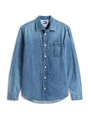Tommy Jeans Blue Denim Shirt - Image 5 of 5