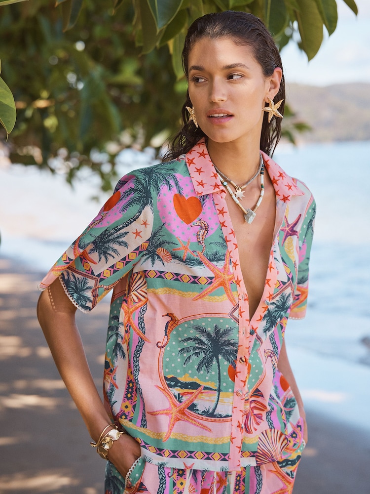 Love & Roses Beach Shirt - Bild 4 von 4