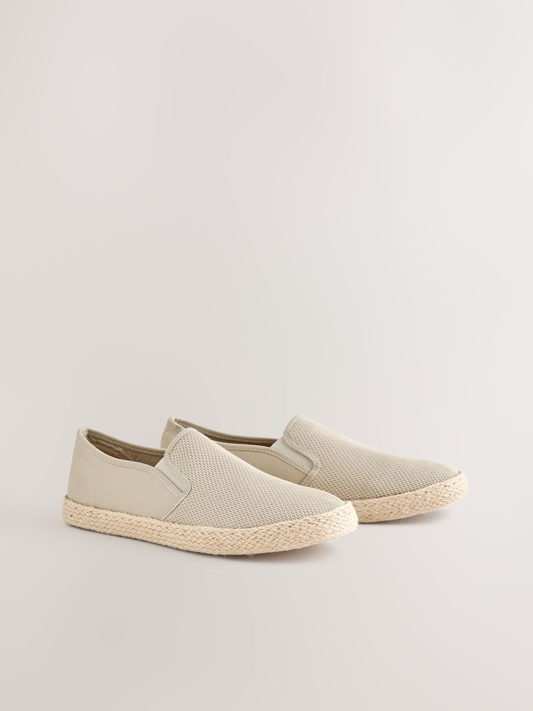 Gris pardo - Mesh On Espadrilles Shoes - Imagen 1 de 5 Gris pardo - Mesh On Espadrilles Shoes - Imagen 1 de 5