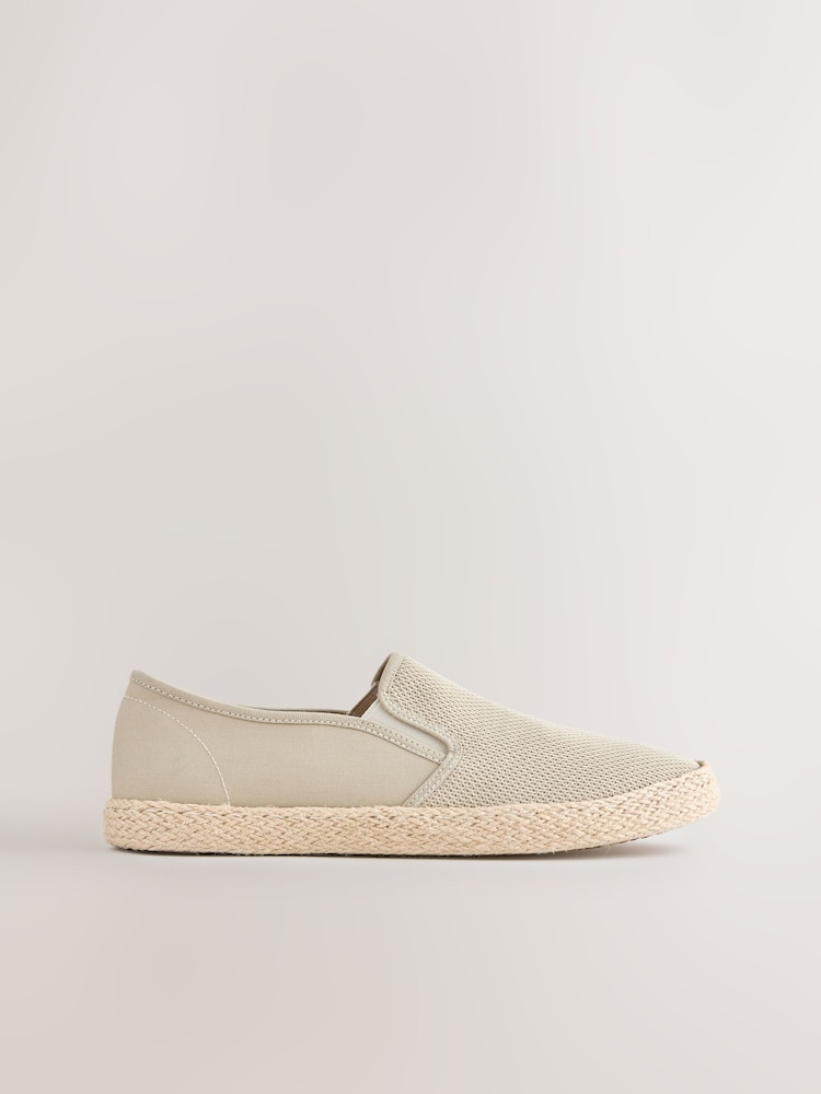 Gris pardo - Mesh On Espadrilles Shoes - Imagen 2 de 5 Gris pardo - Mesh On Espadrilles Shoes - Imagen 2 de 5