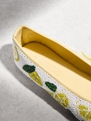 Lemon N.Premium Hand Beaded Ballet Flats - Image 10 of 11