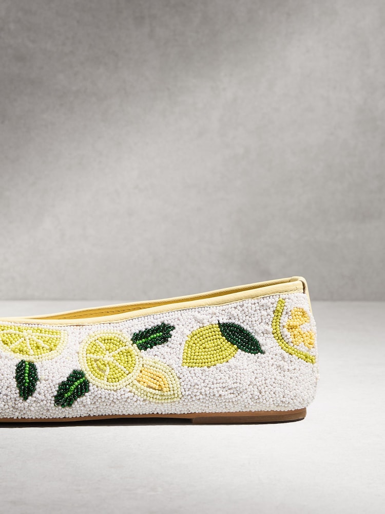Lemon N.Premium Hand Beaded Ballet Flats - Image 11 of 11