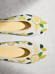 Lemon N.Premium Hand Beaded Ballet Flats - Image 9 of 11