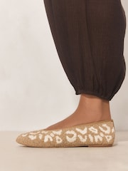 Leopard N.Premium Hand Beaded Ballet Flats - Image 2 of 5