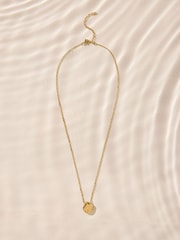 Goldfarben - Wasserdichte Edelstahl-Pebble-Halskette - Bild 2 von 4