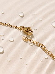 Goudkleurig - Waterdichte roestvrijstalen kiezelketting - Afbeelding 7 van 7