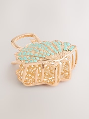 Verde - Sparkle Shell Claw Clip - Imaginea 2 din 3