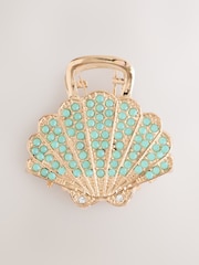 Verde - Sparkle Shell Claw Clip - Imaginea 3 din 3