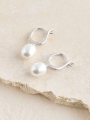 Sterling Silver Pearl Drop Earrings - Image 1 of 6
