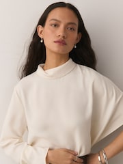 Sterling Silver Pearl Drop Earrings - Image 6 of 6