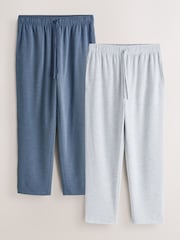 Marineblau/Grau - Lightweight Soft Touch Open Joggers 2 Pack - Bild 1 von 10