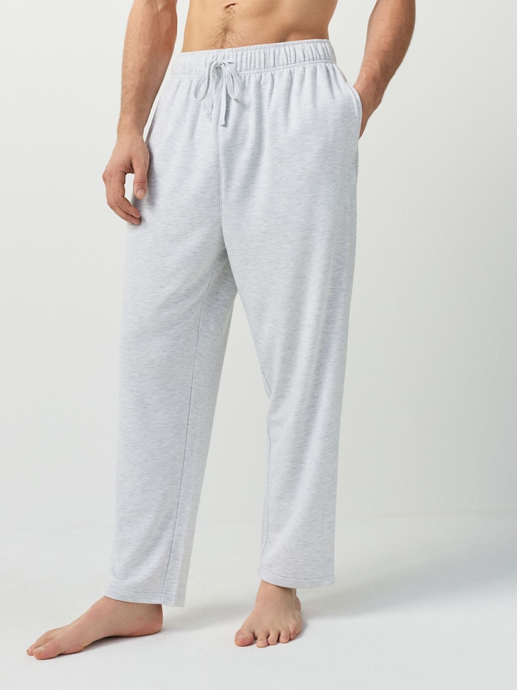 Marineblau/Grau - Lightweight Soft Touch Open Joggers 2 Pack - Bild 2 von 10