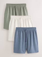 Green/Navy Soft Touch Lightweight Shorts 3 Pack - Image 1 of 8