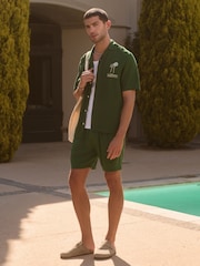 Green Back Print Short Sleeve Shirts - Image 2 of 9