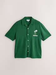 Green Back Print Short Sleeve Shirts - Image 6 of 9
