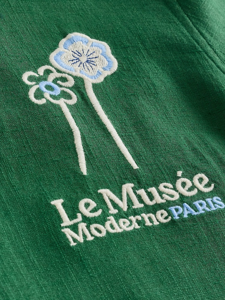 Green Back Print Short Sleeve Shirts - Image 9 of 9