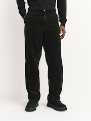 Carhartt WIP Black Simple Corduroy Trousers - Image 3 of 6