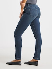 Simply Be Blue Super Stretch Slim Jeans - Image 2 of 4